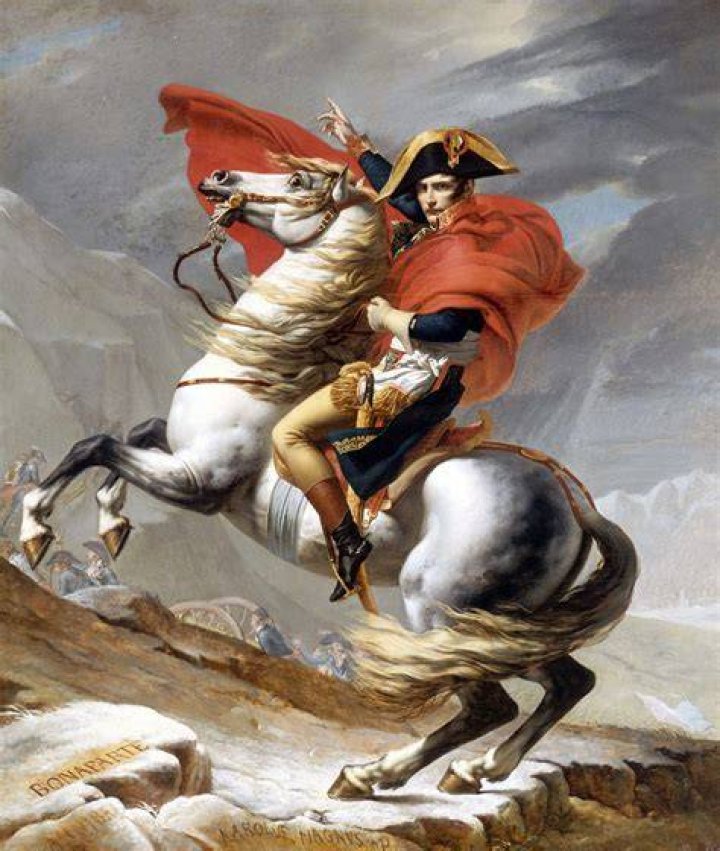What is napoleon crossing the alps?