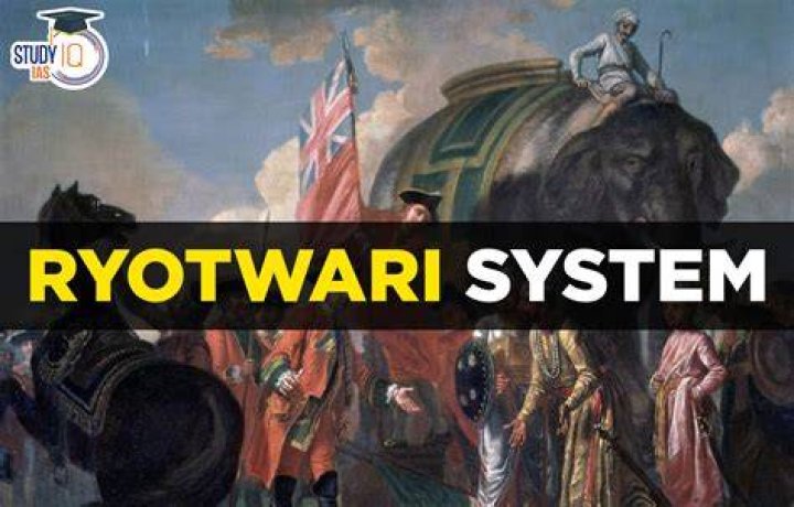 Where was ryotwari system first introduced?